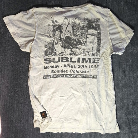 Free People Trunk Ltd Sublime 1995 Boulder Colorado Distressed Band Tee XS - Picture 1 of 15